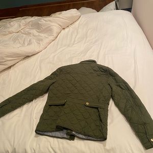 J Crew Quilted Barn Jacket - Olive Green
